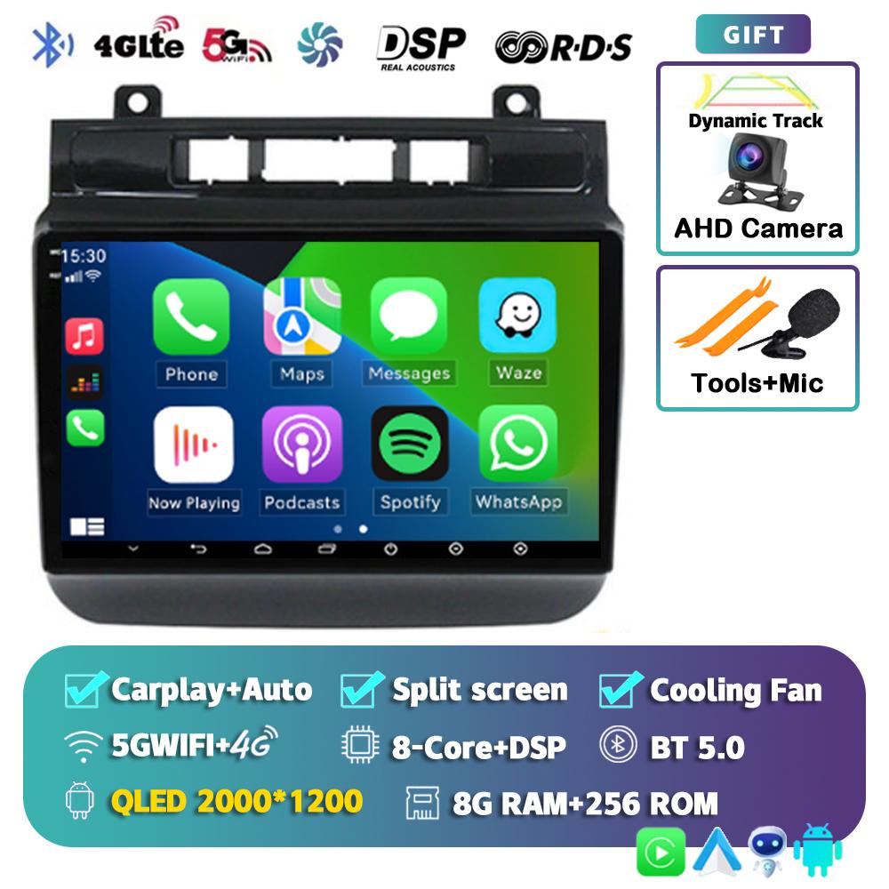 Android 14 Carplay Auto WIFI+4G автомобильное радио для Volkswagen Touareg 2011-2017 мультимедийный видеоплеер навигация GPS стерео 2din BT