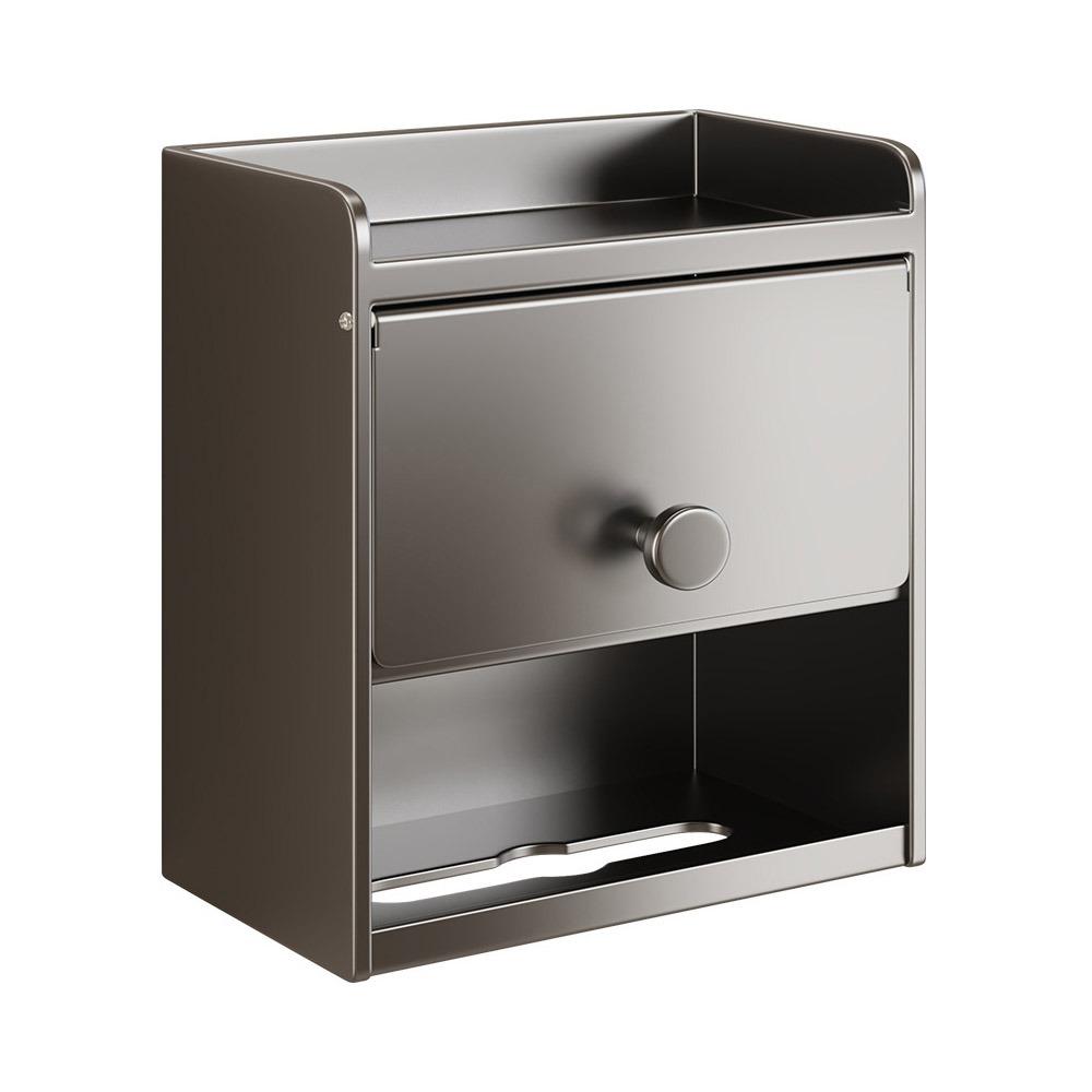 Wall Mounted Toilet Paper Holder Large Capacity Toilet Paper Container Draw Tissue Box Bathroom