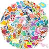 100 Cute Cartoon Marine Life Stickers DIY Fun Hand Account Mobile Phone Case Flat Refrigerator Skateboard Decoration