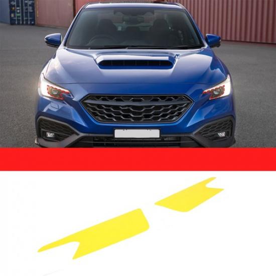 Желтая пленка-накладка на фары Комплект для For Subaru WRX -