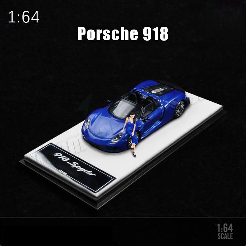 1:64 Porsche 918 Alloy Car Model Collectible Boutique Model Holiday Gift