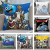 D-Dragon Quest Slime Pillow Case Plush Fabric Soft  Pillowcase Double Sided Print Cushion Cover Household Gifts
