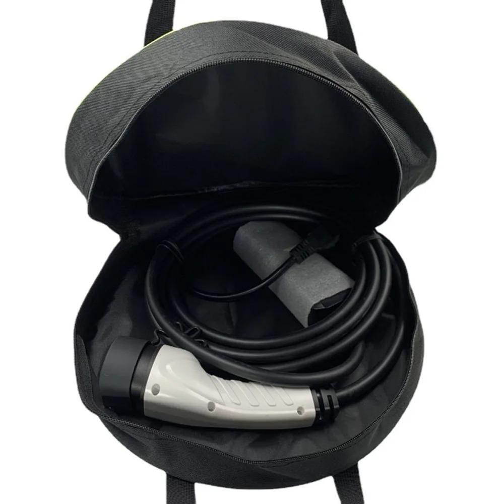 Large Car Hose Storage Bag Multifunctional EV Charging Cable Bag 1680D Oxford Cloth Storage Organizer For Charging Cables Cords