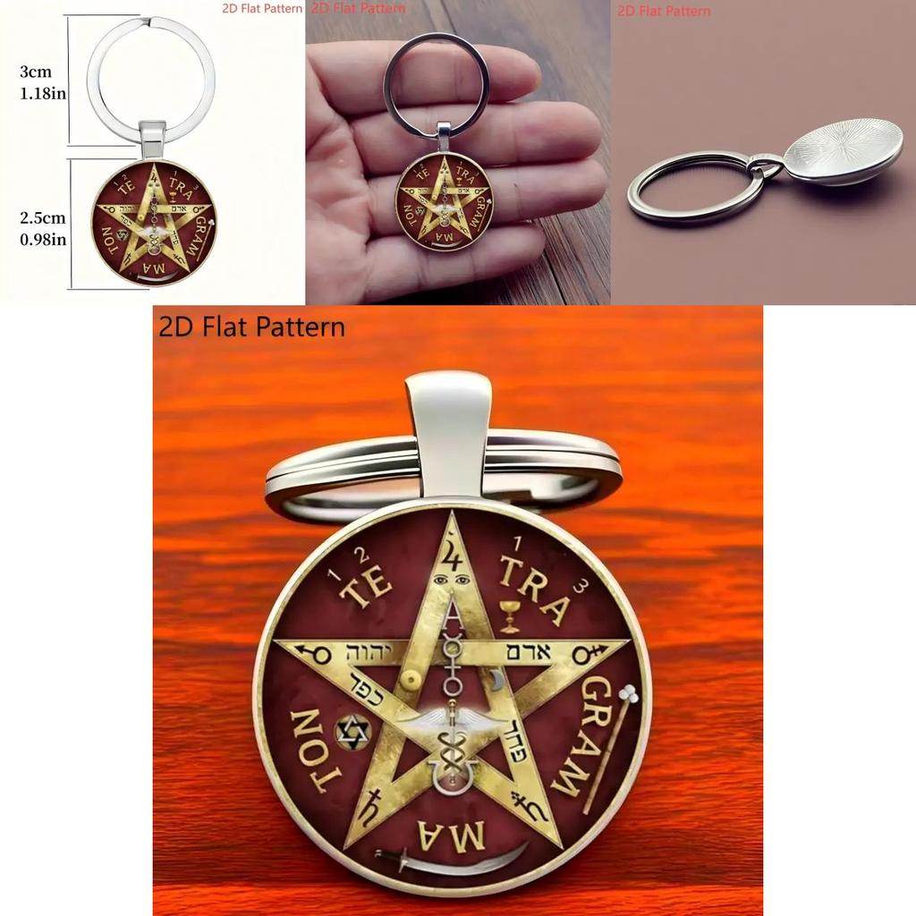 Five Pointed Star Pendant Keychain With Zinc Alloy Material For Gift Giving And Collectors Items