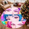 Girl group Pattern Round Rug, Indoor/Outdoor Mat, for Picnic, Gameroom, Bedroom, Office, Living Room, Home Decor Carpet, Birthday Gift
