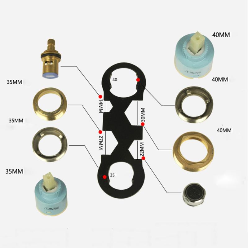 Ключ для гайки шланга смесителя для душа в ванной для КЛАПАНА Аэраторы Ключ Установка смесителя Бытовой Ремонт Сантехнический Ручной Инструмент