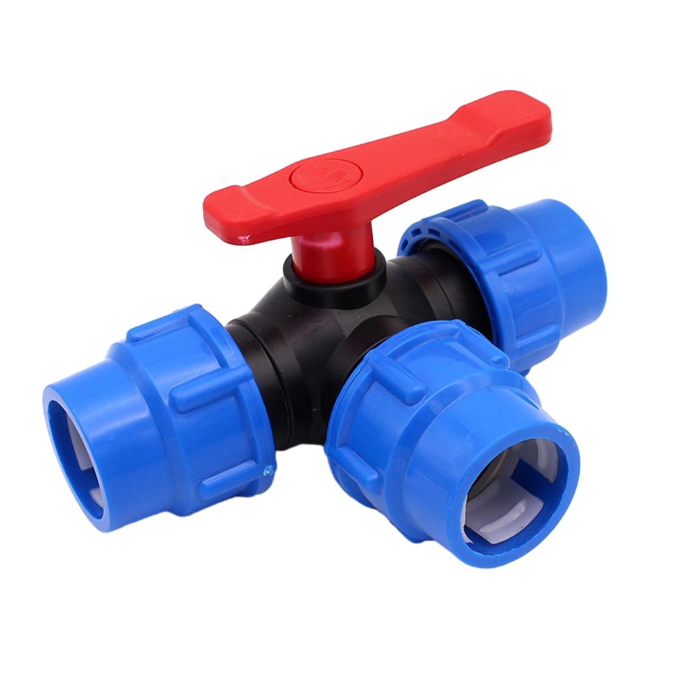 1Pcs Ball Valve 20/25/32/40/50mm 20mm-50mm Black+Blue