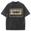 Retro Best of 1978 Mixtape Vintage 46th Birthday Cassette Oversized T Shirt Male Anime Big Size Washed Printed Tops