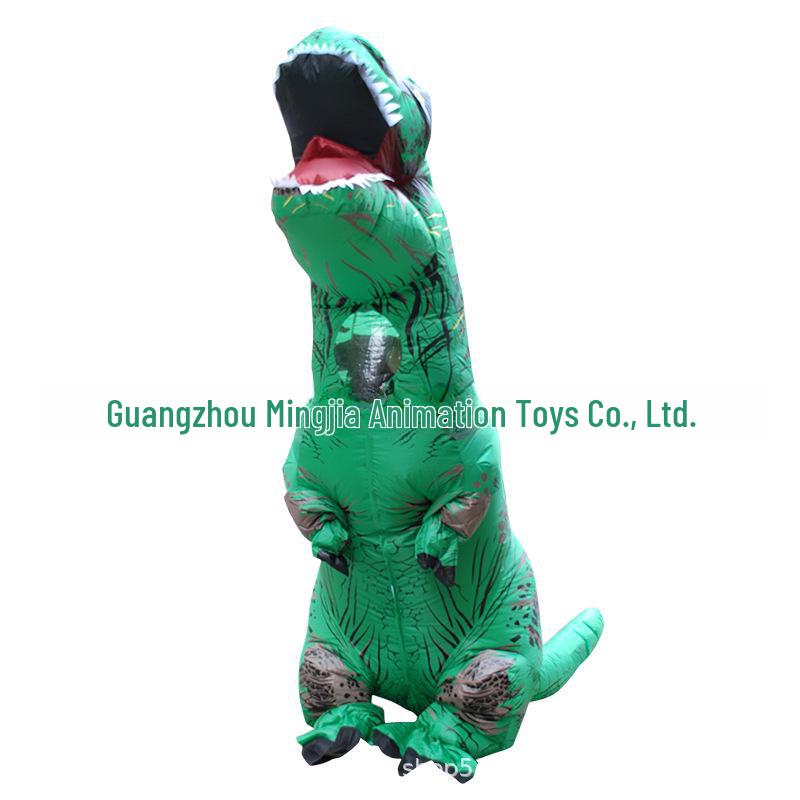 Надувной костюм динозавра тираннозавра рекса для Хэллоуина, Рождества и вечеринок – забавный наряд для ролевых игр