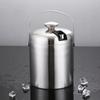 304 Stainless Steel Bar Insulated Ice Bucket 3.0/1.3 L Bar Drink Cooler  Pub