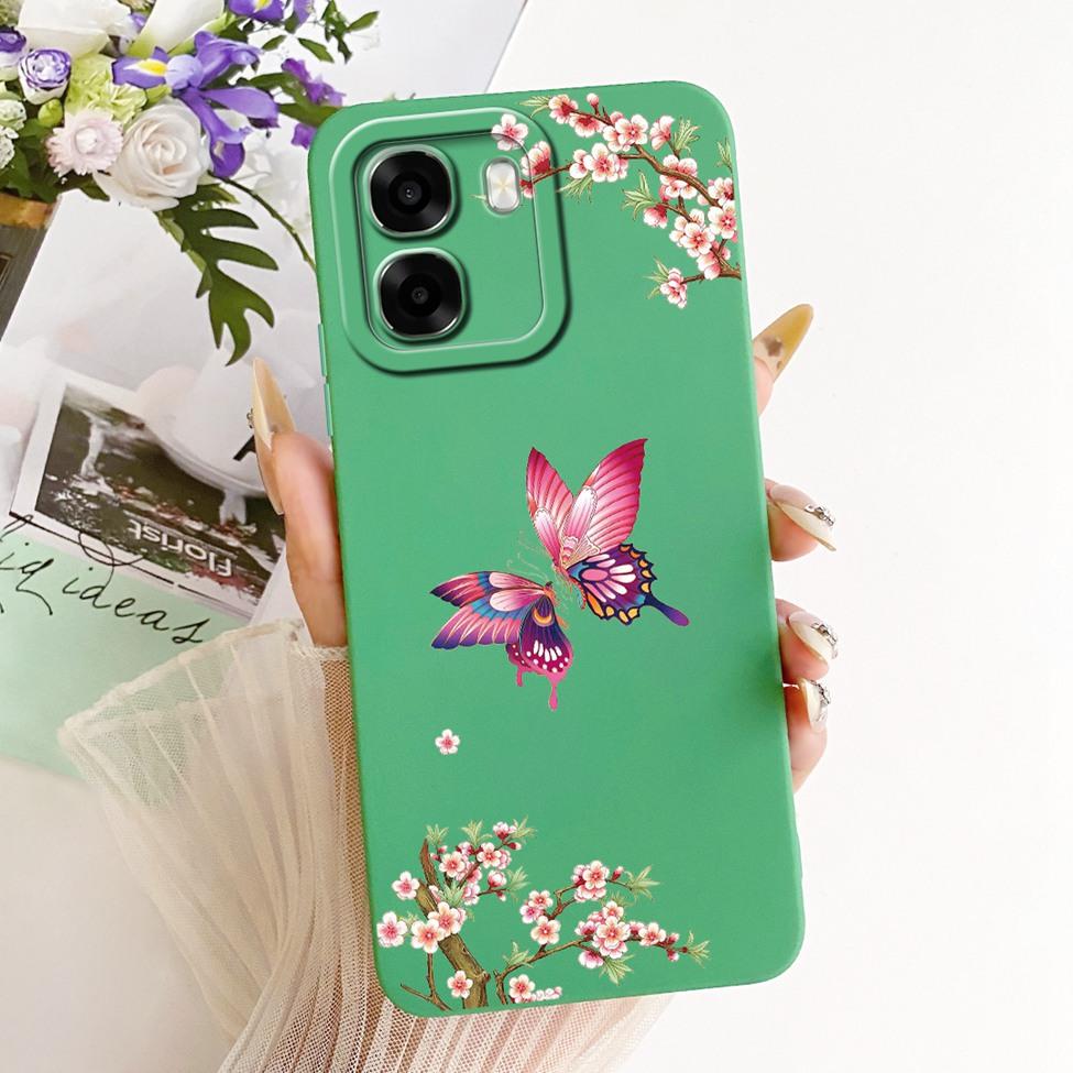Чехол для телефона Oppo A6x 4G CPH2819 5G CPH2783 Чехол для Oppo A6x Милый Кавайный Роскошный Модный Цветы Крутой Расписной Силиконовый Корпус
