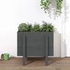 VidaXL Planter Grey 62x50x57 Cm Solid Pine Wood 825207
