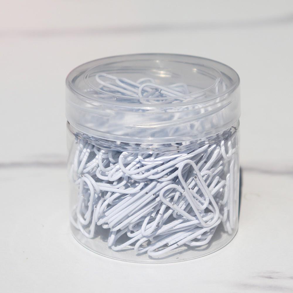 28mm Colored Nickel-Plated Anti-Rust Binder Clips and Paperclips in a Barrel Pack - Creative Office Stationery Bookmarks for Documents