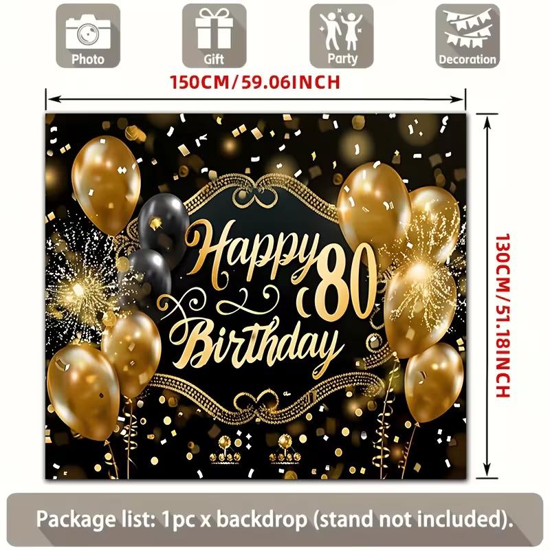 2D Minimalist Black Bow Backdrop - Monochrome Ribbon Banner for Modern Birthday Photoshoot