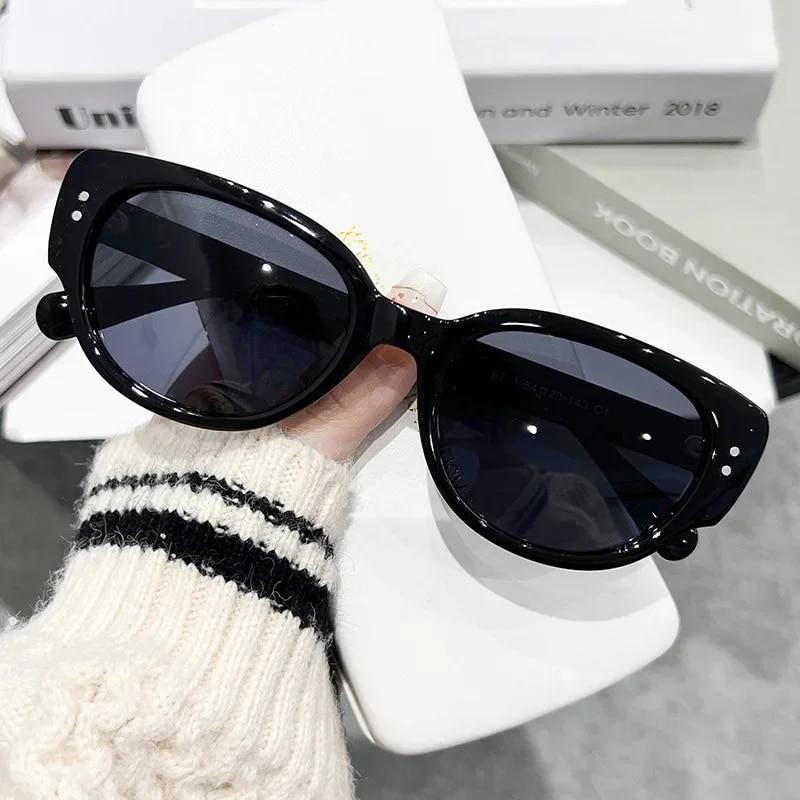 Женские модные солнцезащитные очки «кошачий глаз», ретро солнцезащитные очки UV400, защитные очки, модные уличные очки для путешествий, Oculos De Sol