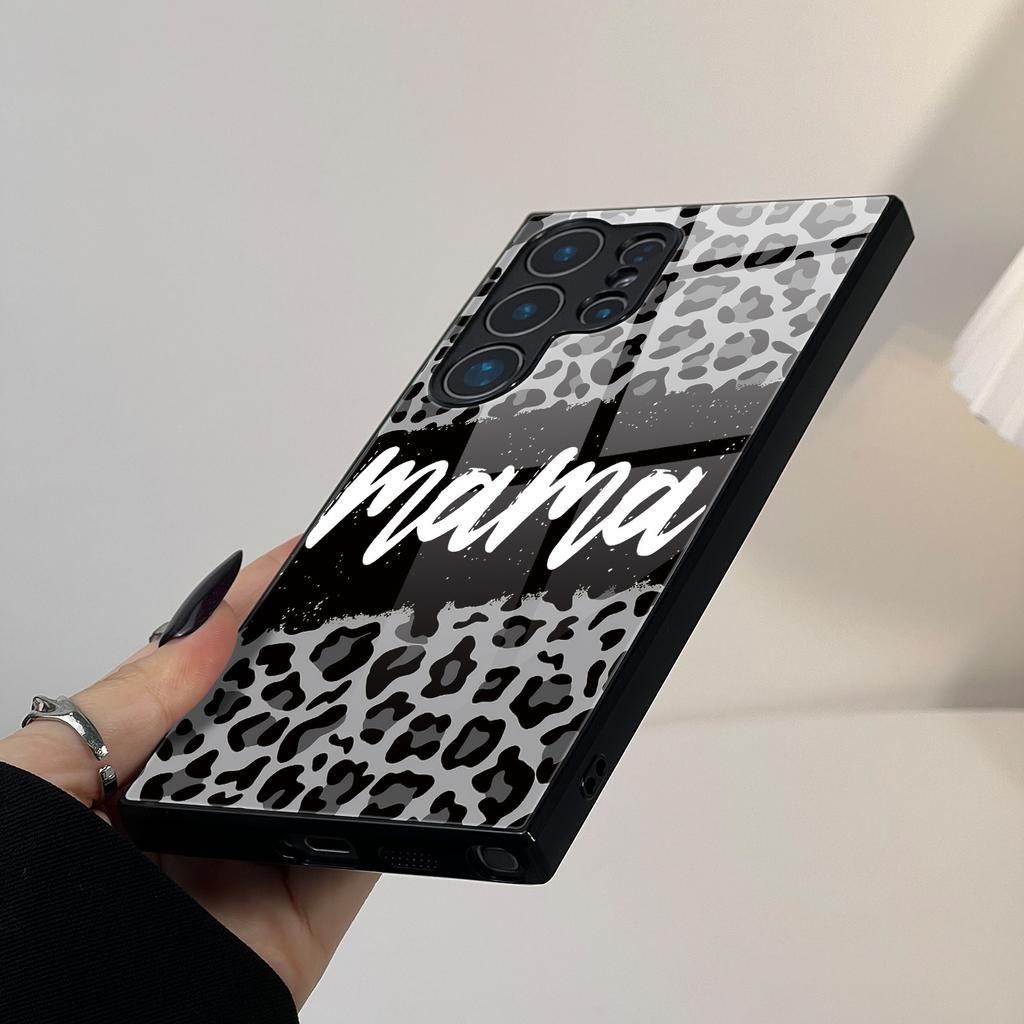 Stylish Black & White phone case s26 ultra case glass mobile phones for Samsung Galaxy S26 S25 S24 S23 S22 FE Ultra Plus