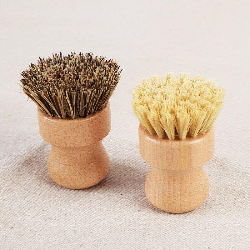 Natural Sisal Coconut Brown Pot Can Not Brush Hair Home Dishwashing Brush Non-stick Pot Brush Kitchen Cleaning Brush