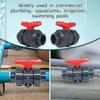 Plastic Double Way Ball Valve Irrigation Water Pipe Fittings PE Pipe Faucet Diverter  Household