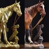 Figurine Collectible Horse Ornament Tabletop Decoration Sculpture for Furniture Desk Decoration Bookcas Office Home Decor