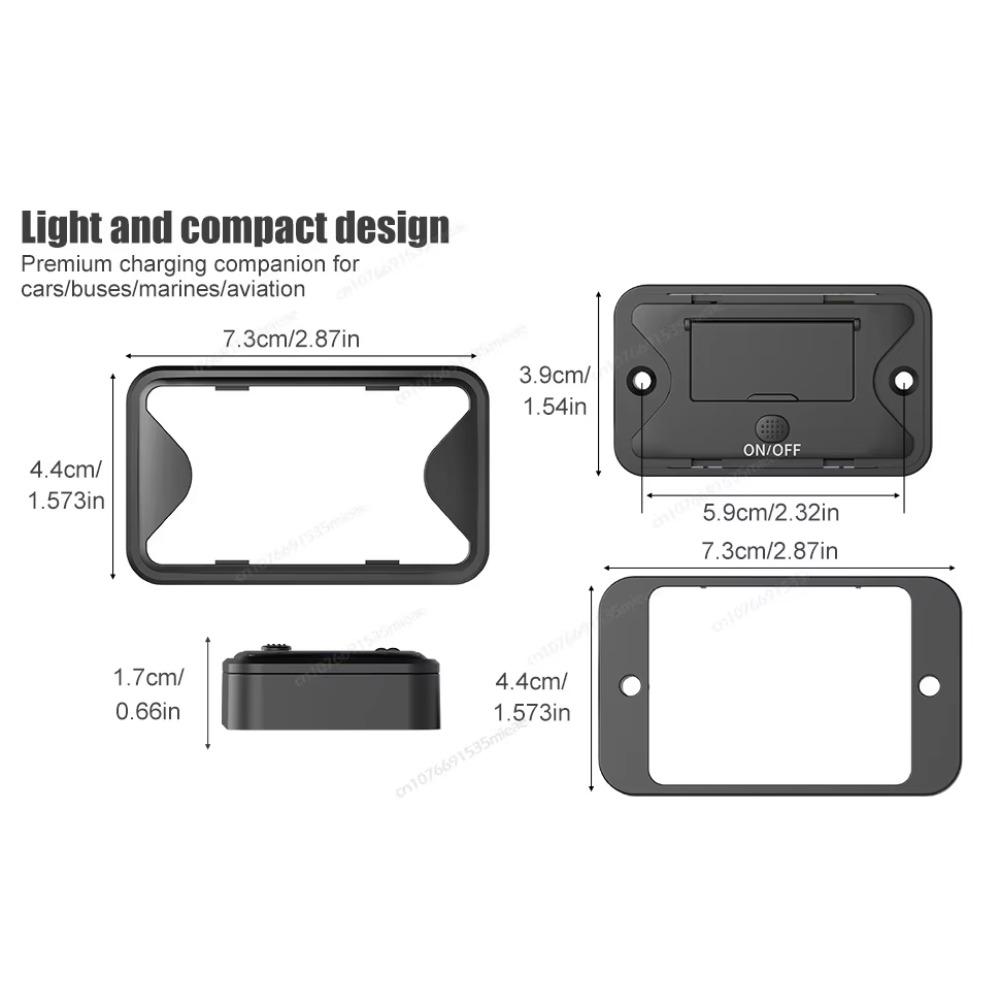 Upgraded 4-Ports 12V RV USB Outlet Dual PD3.0 & QC3.0 Car Charger Wall Mount Panel Socket Adapter with LED Voltmeter & Switch