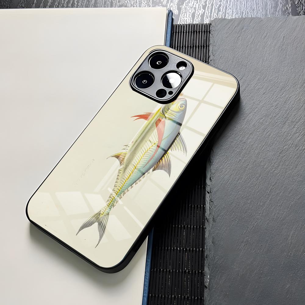 Чехол для телефона с рыбой для карповой рыбалки для iPhone 16 15 13 12 14 11 Pro Max Mini X Xr Xs 8 7 Пара Пульс 6 Стеклянный Funda Чехол