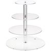 Прозрачный круглый держатель для торта, акриловый, 44989, ярусная стойка для кексов, подставка для вечеринки