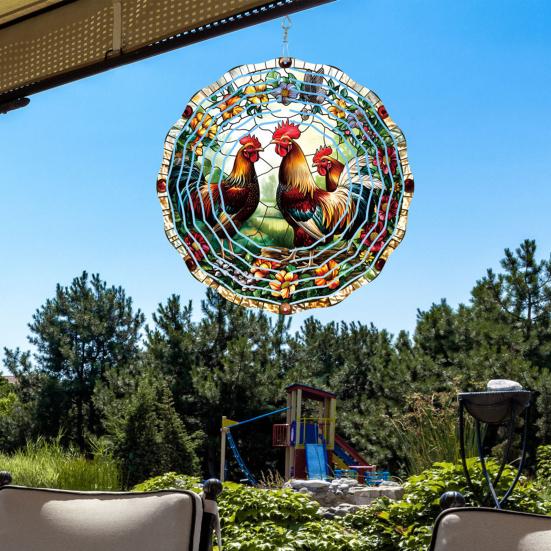 Dragonfly Wind Spinner Bird Kinetic Spinner Hanging Animated Wind Spinner