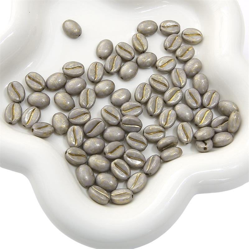 Бусины для браслета ручной работы 8x10 мм Акриловые кофейные зерна Бусины-рассыпки Аксессуары для самостоятельного изготовления Бусины для браслетов Нитки для браслетов Разделительные бусины