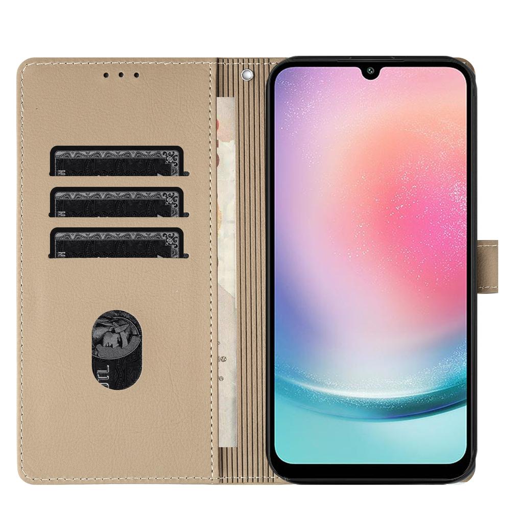 Мультяшный слон Магнитные карты Слоты Кошелек Чехол-книжка Для Samsung S25 Ultra S24 Plus S23 S22 A16 A26 A36 Подставка Карман Чехол
