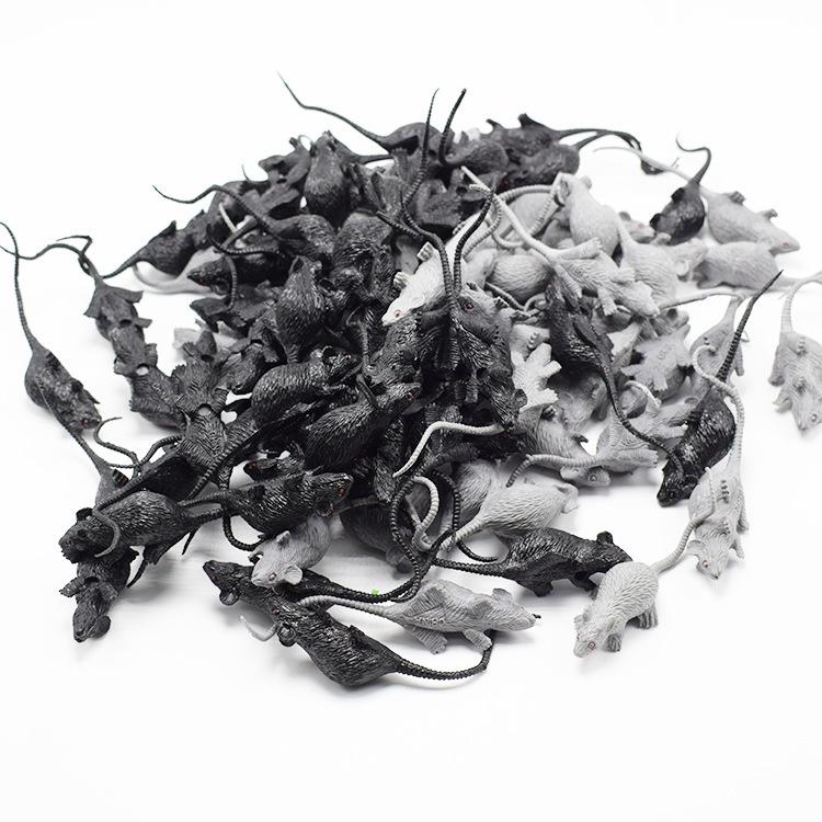Terrifying Mini Mouse Model For Halloween Tricks Plastic Material 9cm Size