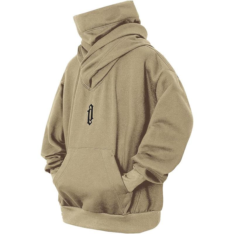 Heavy Industry Original Trendy Brand Осенняя толстовка с капюшоном и воротником-ворсом Мужская свободная повседневная однотонная верхняя одежда Толстовки и свитшоты для мужчин