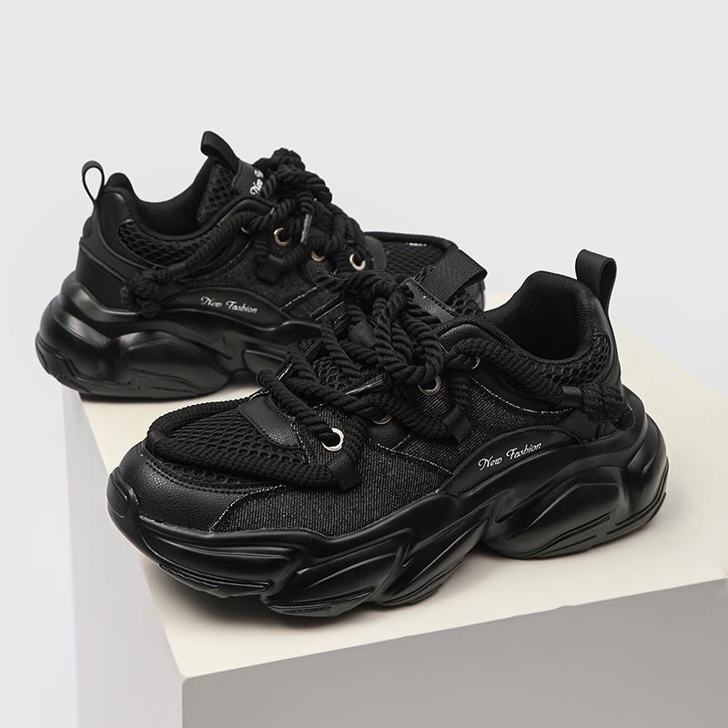 INS Hot Sales Men's Chunky Running Shoes for Women Trend Platform Sneakers Men Mesh Breathable Jogging Sports Walking Shoes Male