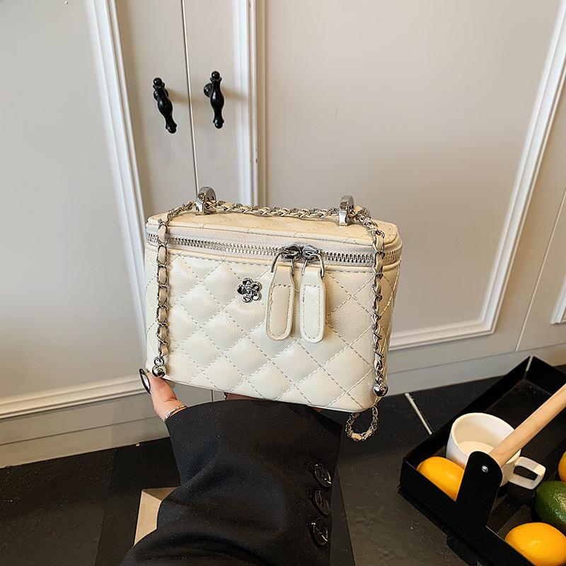 Женская сумка-ведро на цепочке, новая модная универсальная повседневная высококлассная сумка-мессенджер, коробка, маленькая квадратная сумка