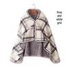 Thickened Plaid Flannel Blanket Shawl for Office