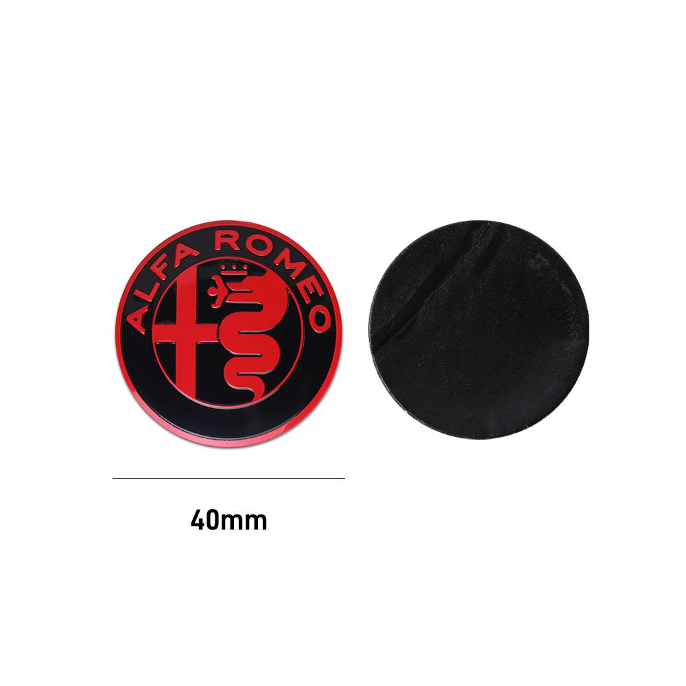 For Alfa Romeo 2026 Hot Sticker 40MM Car Steering Wheel Badge Interior Central Console Knob Decals Accessories For Alfa Romeo Gi