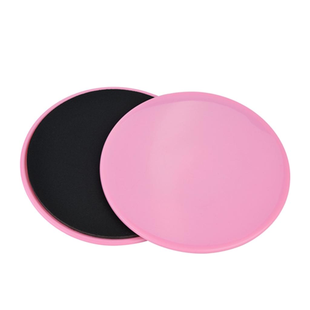 2 шт., скользящий диск для упражнений, слайдер для фитнеса, спортивные тренировки всего тела (розовый)