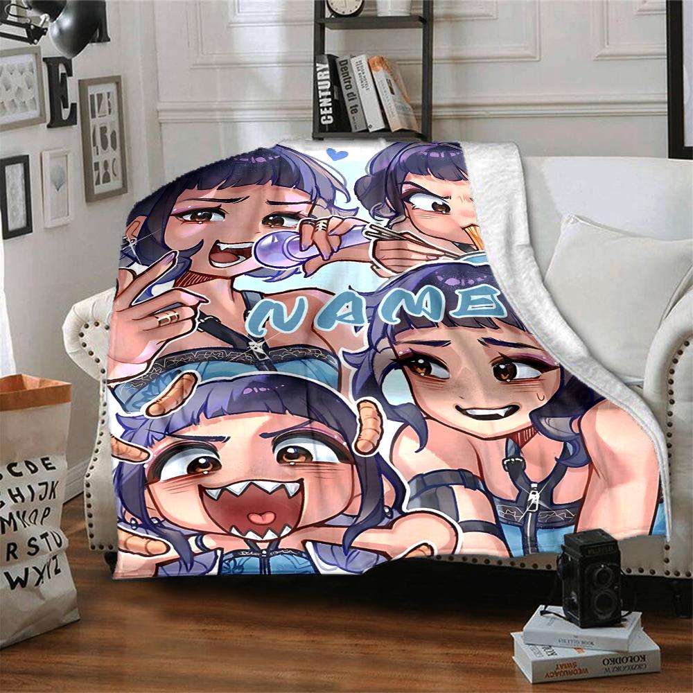 Custom 1pc Floral Fantasy Journey Blanket, Soft And Comfortable Blanket, Casual Warm, Camping Travel Blanket, Birthday Gift Q912143