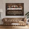 The Last Supper by Leonardo Da Vinci with Prayer Before Meals Canvas Prints Home Baptism Christian Art Wall Decor Frameless