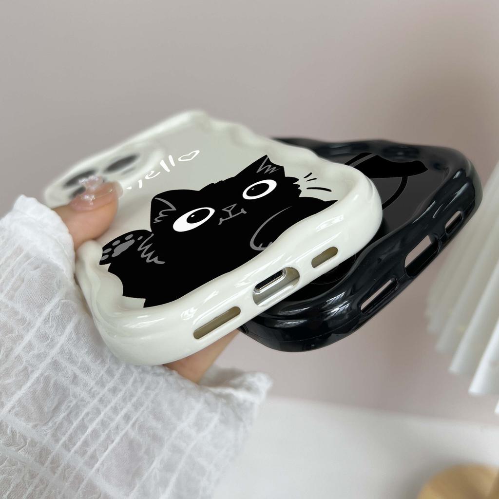 LZ11 Cat Cute Art Design Clear Soft Wave Phone Cases for iPhone 15 13 Pro Max 12 Mini 14 8 Plus XS Max XR 6 Protection Back Cover