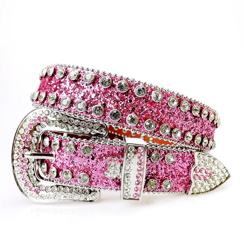Ремни в стиле панк-рок со стразами в стиле вестерн, модные роскошные ремни с шипами, блестящие ремни с бриллиантами, ковбойский ремень для ковбойских девушек, готические джинсы