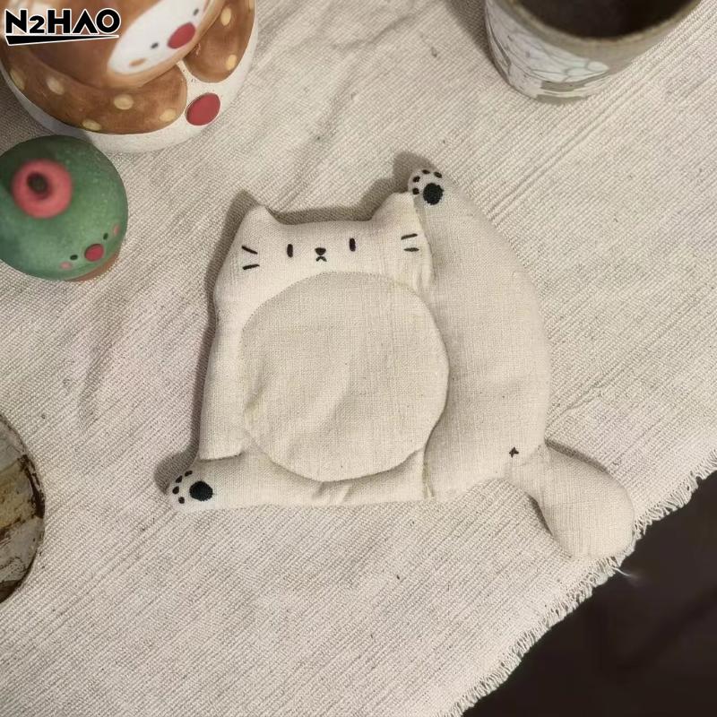 1PCS Coffee Table Mat Decorative Heat Insulation Coaster Tea Table Mat Cute Lazy Coaster For Dining Bar Study Desk Living Room