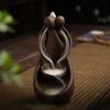 Incense Stick Holder Handmade Ceramic Lotus Incense Burner Fragrance Backflow Water Censer Creative Sticks for Yoga Meditation