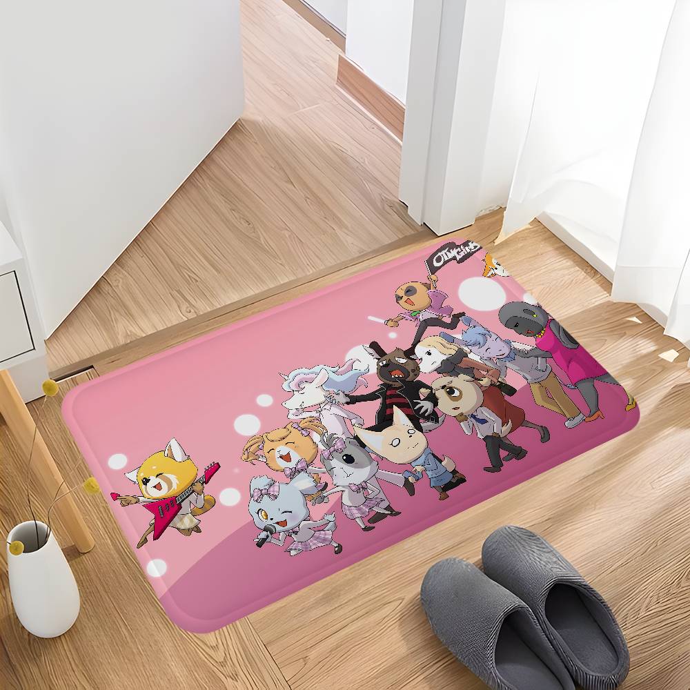Anime Aggretsuko Cute Kitchen Mat Kids Room Bedroom Decoration Balcony Anti-Slip Doormat Living Room Alfombra