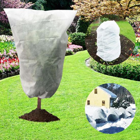 Plant Covers Freeze Protection with Zipper Drawstring Easy Install Remove Protects Trees Plant Frost Cover