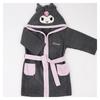 Characters Cute Towel-Type Children's Bathrobe Shower Robe, Kuromi, 1 Piece, a Popular Character In Korea