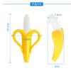 1PC Baby Silicone Training Toothbrush BPA Free Banana Shape Safe Toddle Teether Chew Toys Teething Ring Gift For Infant Baby Chewing