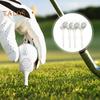 4Pcs Golf Tees Unbreakable Plastic Golf Tees Reduces Friction Side Spin Golf Accessory for Golf Enthusiasts