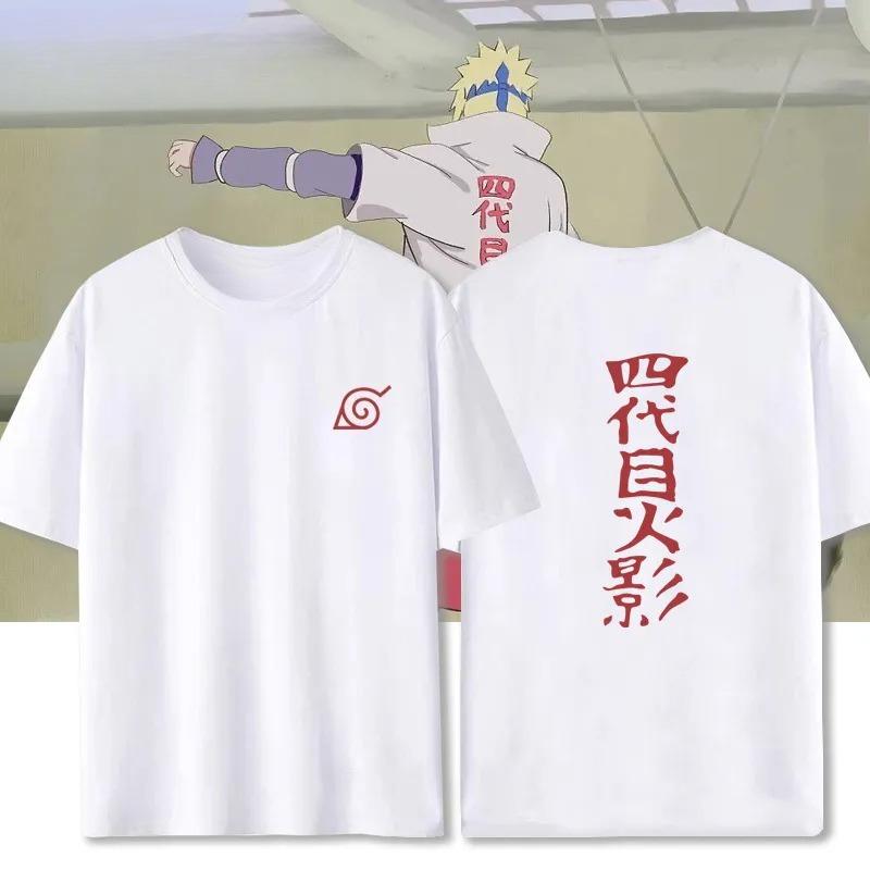 Cartoon Naruto Print Top 2026 Summer New Arrival Unisex Anime Naruto Sporty Cotton Crew Neck Tshirt