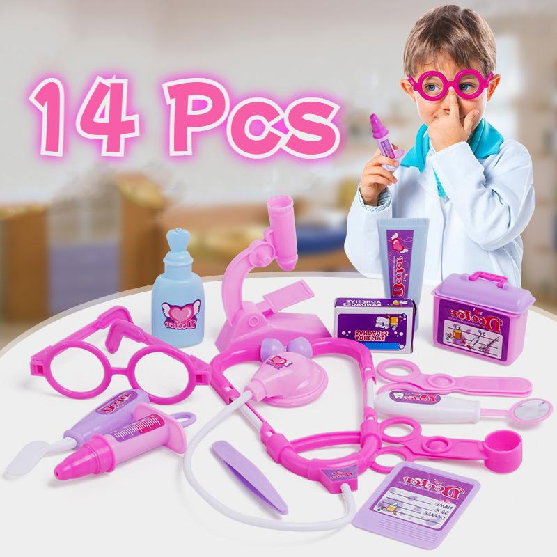 Детский симулятор медицинских инструментов, многокомпонентный портативный медицинский набор, игровой домик, игрушки для врачей