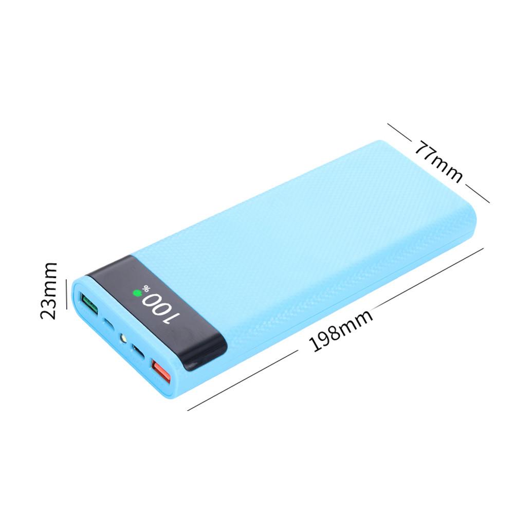 8*18650 чехлов для внешнего аккумулятора, портативный двойной USB-зарядный корпус типа C, чехлы для аккумуляторов 18650 для iPhone, Xiaomi, Huawei без аккумулятора